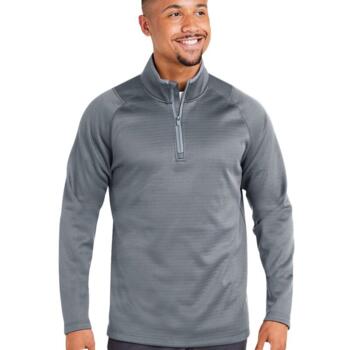 Men's Waffle Fleece Quarter-Zip Pullover Thumbnail