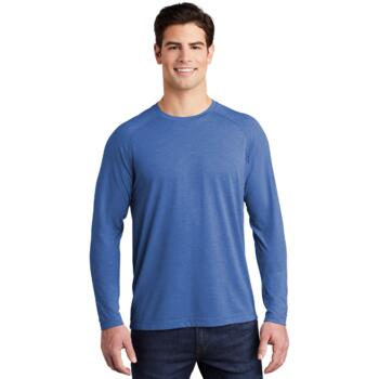 PosiCharge ® Long Sleeve Tri Blend Wicking Raglan Tee Thumbnail
