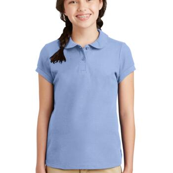 Girls Silk Touch  Peter Pan Collar Polo Thumbnail