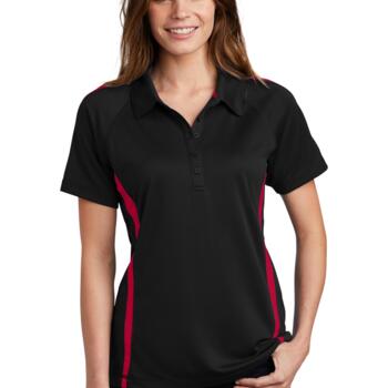 Ladies PosiCharge ® Micro Mesh Colorblock Polo Thumbnail