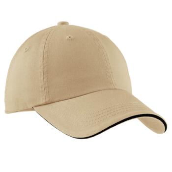 Sandwich Bill Cap with Striped Closure Thumbnail