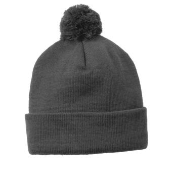 Solid Pom Pom Beanie Thumbnail