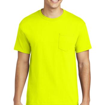 Heavy Cotton  100% Cotton Pocket T Shirt Thumbnail