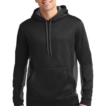 Sport Wick ® Fleece Colorblock Hooded Pullover Thumbnail