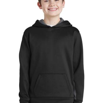 Youth Sport Wick ® Fleece Colorblock Hooded Pullover Thumbnail