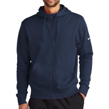 Club Fleece Sleeve Swoosh Full Zip Hoodie Thumbnail