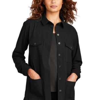 Women's Long Sleeve Twill Overshirt Thumbnail