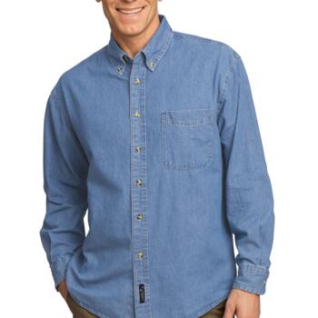 Long Sleeve Value Denim Shirt Thumbnail