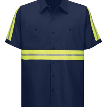 Enhanced Visibility Short Sleeve Cotton Work Shirt Thumbnail