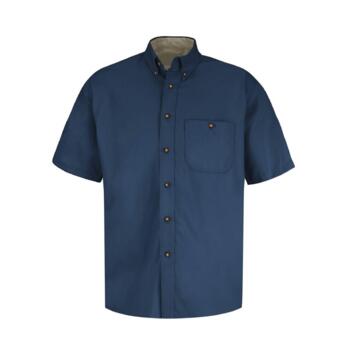 Short Sleeve 100% Cotton Dress Shirt Thumbnail