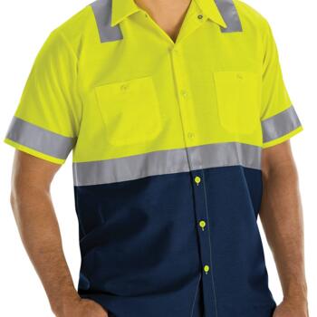 Enhanced & Hi-Visibility Work Shirt - Long Sizes Thumbnail