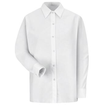 Women's Long Sleeve Specialized Pocketless Poplin Work Shirt Thumbnail