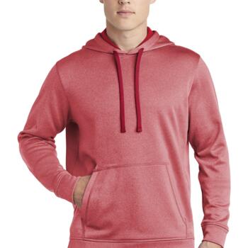 Unisex PosiCharge Heathered Fleece Hoodie Thumbnail