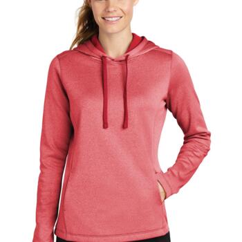 Ladies PosiCharge Heathered Fleece Hoodie Thumbnail